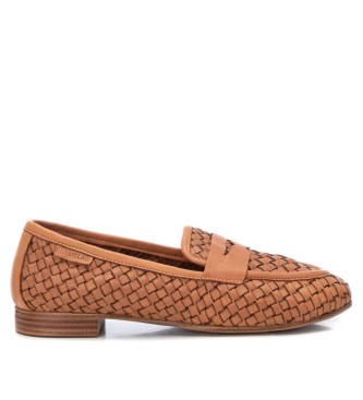 Carmela para mujer. 16130203-CAMEL Mocasines de Piel 161302 marrón (36), Plano, 1 a 3cm, Ninguno, Casual, Carmela outlet 2024.