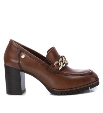 Carmela para mujer. 16180302-CAMEL Mocasines de piel 161803 Marrón (40), 5 a 8cm, Ninguno, Casual