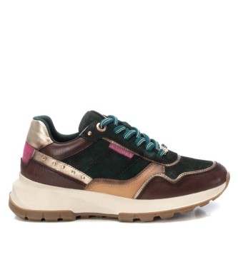 Carmela para mujer. 16182703-KAKI Zapatillas de Piel 161827 verde (39), 3 a 5cm, Cordones, Casual, Carmela outlet 2024.