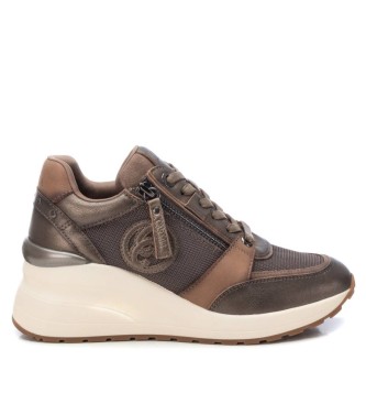 Carmela para mujer. 16184402-PLOMO Zapatillas 161844 Gris (41), Piel, 5 a 8cm, Cordones, Cremallera, Casual, Carmela outlet 2024.