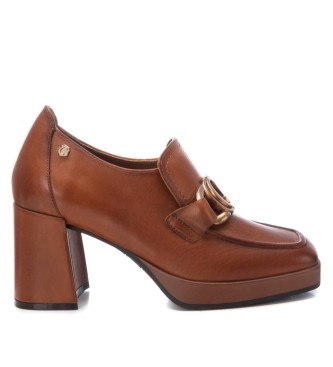 Carmela para mujer. 16184903-CAMEL Mocasines de Piel 161849 marrón (37), 5 a 8cm, Ninguno, Casual