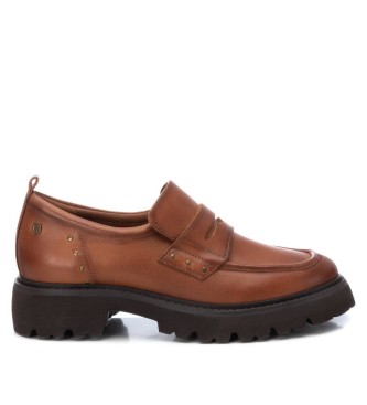 Carmela para mujer. 16187303-CAMEL Mocasines de Piel 161873 marrón (35), 1 a 3cm, Ninguno, Casual, Clásico, Carmela outlet 2024.