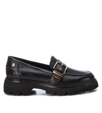 Carmela para mujer. 16190701-NEGRO Mocasines de piel 161907 negro (39), Plano, Ninguno, Casual