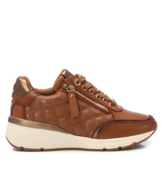 Carmela para mujer. 16195402-CAMEL Zapatillas de piel 161954 marrón (38), Plano, 3 a 5cm, Cordones, Casual, Carmela outlet 2024.