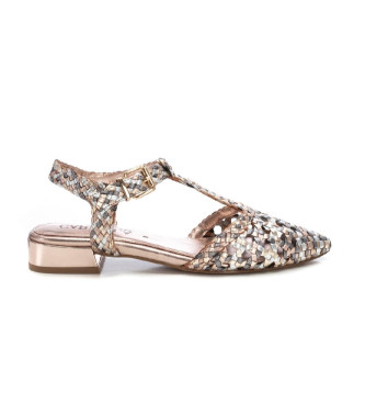 Carmela para mulher. 16218402-NUDE Sabrinas em pele 162184 nude (38), Couro, 1 a 3cm, Fivela, Casual, Nua