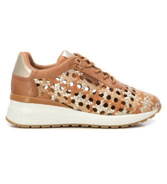 Carmela para mujer. 16228704-CAMEL Zapatillas 162287 marrón (39), 1 a 3cm, Cordones, Casual