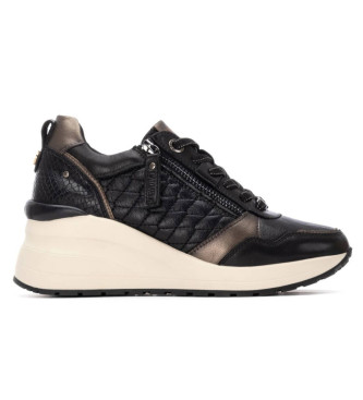 Carmela para mujer. 16244601-NEGRO Zapatillas de piel 162446 negro (36), 3 a 5cm, Cordones, Casual