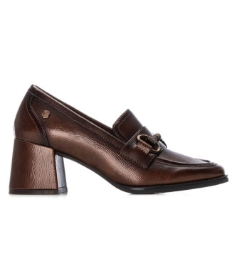 Carmela para mujer. 16253601-TAUPE Zapatos de piel 162536 marrón (41), 3 a 5cm, Ninguno, Casual