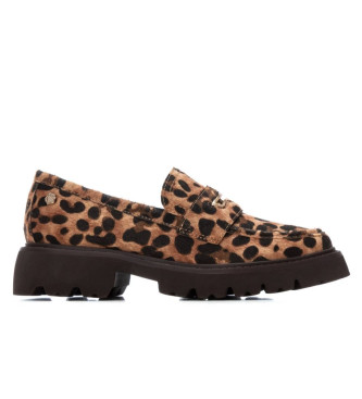 Carmela para mujer. 16254505-LEOPARDO Zapatos de piel 162545 animalprint (40), Plano, Ninguno, Casual, Animal print