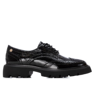 Carmela para mujer. 16255003-NEGRO Zapatos de piel 162550 negro (39), Plano, Cordones, Casual