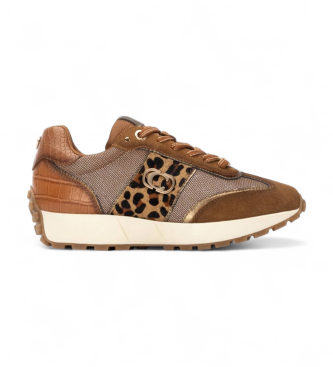 Carmela para mujer. 16270201-CAMEL Zapatillas 162702 marrón (40), Plano, Cordones, Casual