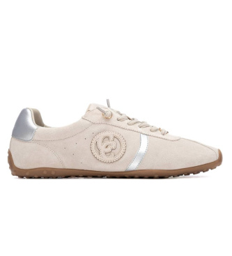 Carmela para mujer. 16317302-HIELO Zapatillas de Piel 163173 blanco (40), Tela, Plano, Cordones, Casual