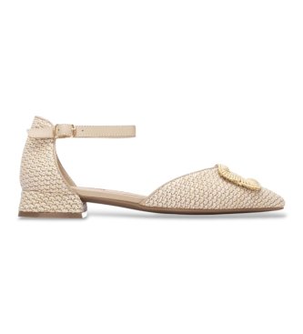 Carmela para mujer. 16324101-BEIGE Sandalias 163241 beige (36), Tela, 1 a 3cm, Hebilla, Casual, Clásico