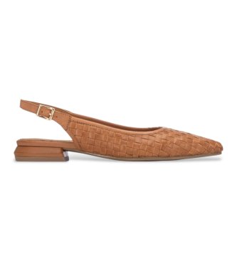Carmela para mujer. 16317603-CAMEL Zapatos de Piel 163176 marrón (36), 1 a 3cm, Hebilla, Casual, Clásico