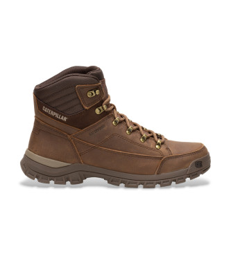 Caterpillar para hombre. P725960 Botas de piel Threshold Hiker marrón (46), Plano, Cordones, Casual, Caterpillar outlet 2024.