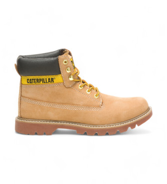 Caterpillar para hombre. P110428 Botines de Piel Colorado 2.0 marrón (41), Plano, Cordones, Casual, Caterpillar outlet 2024.