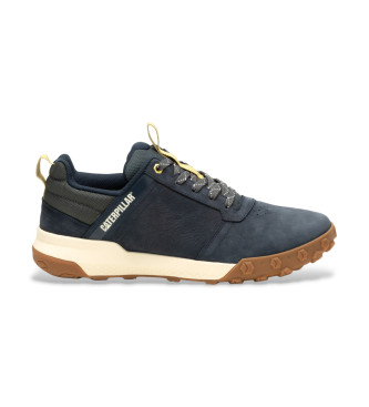 Caterpillar para hombre. P726012 Zapatillas de piel Hex Ready Lo azul (42), Plano, Cordones, Casual, Caterpillar outlet 2024.