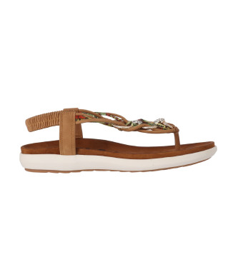 Chika10 para mujer. CANELITA 03 Sandalias Canelita 03 marrón (40), Plano, 1 a 3cm, Ninguno, Casual, Chika10 outlet 2024.