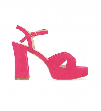 Chika10 para mujer. JOLIE 04 Sandalias Jolie 04 Rosa -Altura tacón 11cm- (37), Tela, más de 10cm, Hebilla, Casual, Fiesta, Chika10 outlet 20