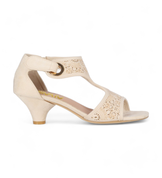 Chika10 para mujer. NEW AMIRA 02 Sandalias New Amira 02 dorado (38), Tela, 3 a 5cm, Velcro, Casual, Chika10 outlet 2024.