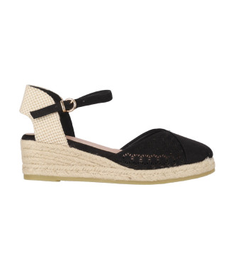 Chika10 para mujer. NEW URSULA 01 Alpargatas New Ursula 01 negro (37), Tela, 3 a 5cm, Hebilla, Casual, Chika10 outlet 2024.
