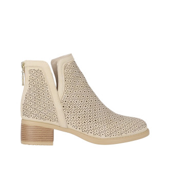 Chika10 para mulher. Botins Rambla 03 bege Chika10