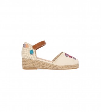 Chika10 Kids para mujer/niña. SIERNA 05 Sandalias Sierna 05 beige (32), Tela, 1 a 3cm, Velcro, Casual, moda infantil, Chika10 Kids outlet 20