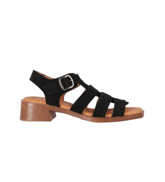 Chika10 para mulher. Binka 02 Leather Sandals preto Chika10