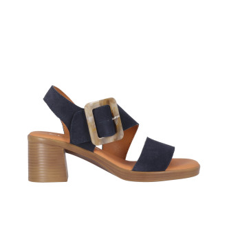 Chika10 para mujer. NEW GOTICA 04 Sandalias de Piel New Gotica 04 marino (37), 3 a 5cm, Hebilla, Casual, Chika10 outlet 2024.