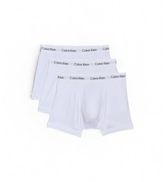 Calvin Klein para hombre. 0000U2662G Pack de 3 Bóxer Cotton Strech blanco (L), Casual, Algodón, Calvin Klein outlet 2024.