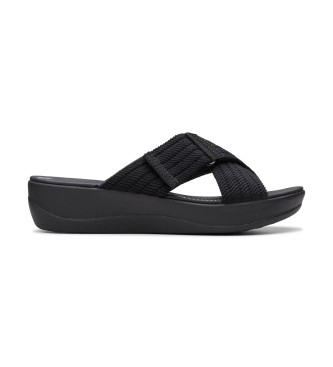 Clarks para mujer. 26176960 Sandalias Arla Wave negro (41.5), Tela, 3 a 5cm, Ninguno, Casual