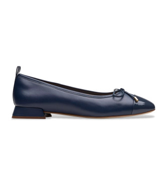 Clarks para mujer. 26181328 Bailarinas de piel Ubree15 Poppy marino (41.5), Plano, Ninguno, Casual