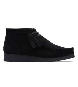Clarks para hombre. 26172823 Botines de piel WallabeeEVO BT negro (41), Plano, Cordones, Casual