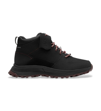 Clarks para mujer. 26183716 Botines de Piel AATL Trek Boot GORE-TEX negro (38), Plano, Cordones, Casual, Outdoor