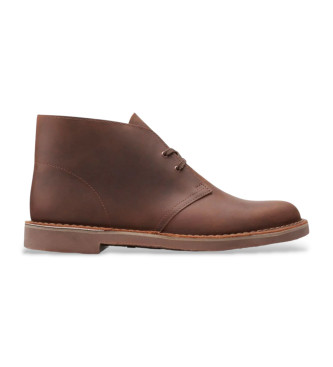 Clarks para hombre. 26153532 Botines de piel Originals Bushacre 3 marrón (41), Plano, Cordones, Casual