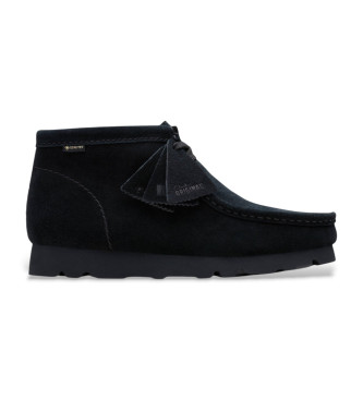 Clarks para hombre. 26179256 Botines de piel WallabeeBT GTX negro (42.5), Plano, Cordones, Casual