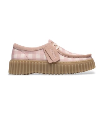 Clarks para mujer. 26186298 Zapatos de Piel Torhill Bee rosa claro (6,5 = 40), Plano, Cordones, Casual