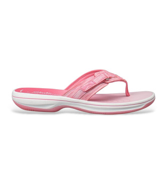 Clarks para mujer. 26182193 Chanclas Brinkley Sea rosa (38), 1 a 3cm, Ninguno, Casual