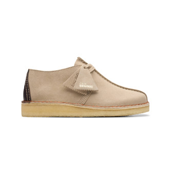 Clarks para hombre. 26178478 Zapatos de piel Desert Trek beige (41), Plano, Ante, Cordones, Casual