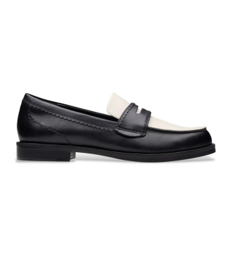Clarks para mujer. 26181270 Mocasines de piel Straven Edge negro (37), 1 a 3cm, Ninguno, Casual