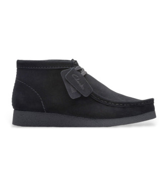 Clarks para hombre. 26172823 Mocasines de piel Wallabeeevo Bt negro (41), Plano, Cordones, Casual, Clarks outlet 2024.