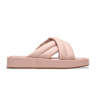 Clarks para mujer. 26181185 Sandalias de piel Alda Glide rosa (39), 1 a 3cm, Ninguno, Casual