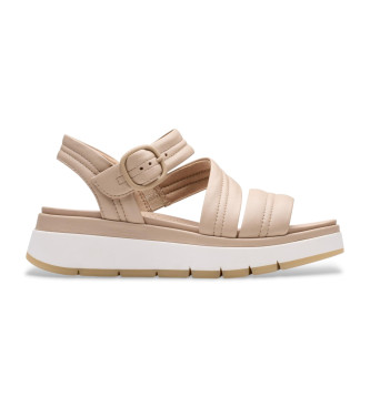 Clarks para mujer. 26181475 Sandalias de piel Tuscan Strap rosa (37), 3 a 5cm, Hebilla, Casual