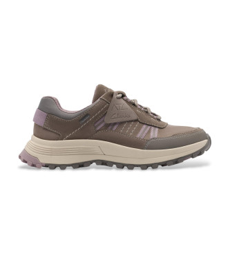 Clarks Para Mujer. 26183715 Zapatillas De Piel Atl Trek Shoe GORE-TEX Beige (38.5), Plano, Nobuck, Cordones, Casual, Outdoor-image