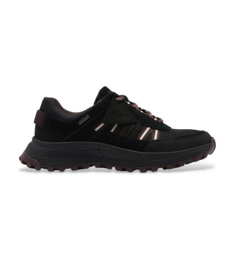 Clarks para mujer. 26183714 Zapatillas de Piel ATL Trek Shoe GORE-TEX negro (38.5), Plano, Cordones, Casual, Outdoor