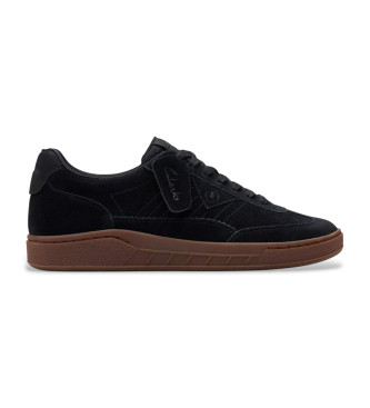 Clarks para hombre. 26183359 Zapatillas de piel CraftRally negro (41.5), Plano, Ante, Cordones, Casual