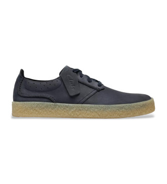 Clarks para hombre. 26183960 Zapatillas de piel Street Hill Lace marino (40), Azul, Plano, Cordones, Casual