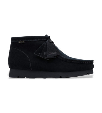 Clarks para hombre. 26179256 Zapatos de Piel Wallabee Gore-Tex negro (44), Plano, Cordones, Casual