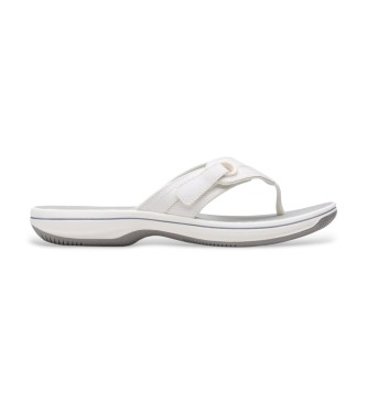 Clarks para mujer. 26183312 Sandalias Brinkley Reyna blanco (7 = 41), Plano, Ninguno, Casual