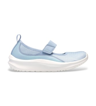 Clarks para mujer. 26187094 Zapatillas Solevana Jane azul (6,5 = 40), Tela, Plano, Velcro, Casual